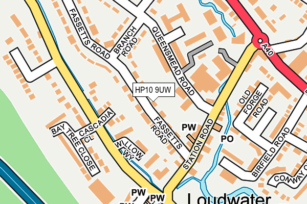 HP10 9UW map - OS OpenMap – Local (Ordnance Survey) HP10 9UW map - OS OpenMap – Local (Ordnance Survey)