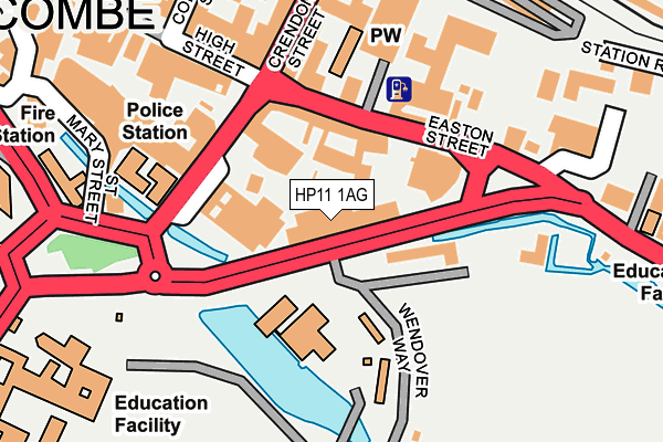 HP11 1AG map - OS OpenMap – Local (Ordnance Survey) HP11 1AG map - OS OpenMap – Local (Ordnance Survey)
