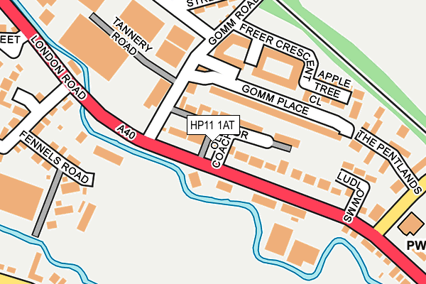 HP11 1AT map - OS OpenMap – Local (Ordnance Survey) HP11 1AT map - OS OpenMap – Local (Ordnance Survey)