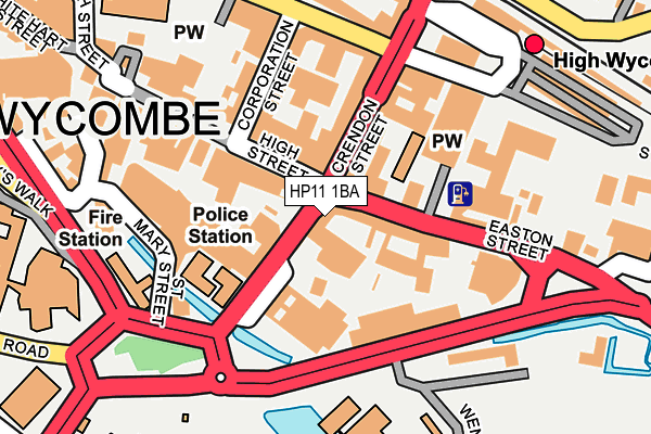 HP11 1BA map - OS OpenMap – Local (Ordnance Survey) HP11 1BA map - OS OpenMap – Local (Ordnance Survey)