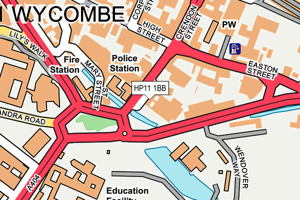 HP11 1BB map - OS OpenMap – Local (Ordnance Survey) HP11 1BB map - OS OpenMap – Local (Ordnance Survey)