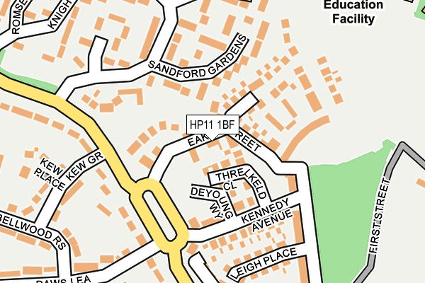 HP11 1BF map - OS OpenMap – Local (Ordnance Survey) HP11 1BF map - OS OpenMap – Local (Ordnance Survey)