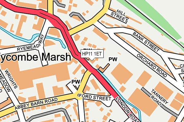 HP11 1ET map - OS OpenMap – Local (Ordnance Survey) HP11 1ET map - OS OpenMap – Local (Ordnance Survey)
