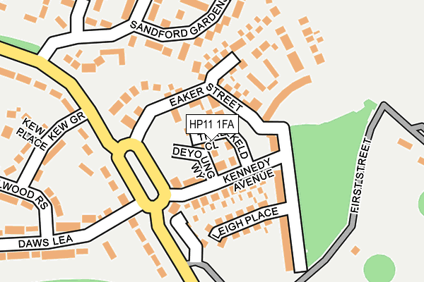 HP11 1FA map - OS OpenMap – Local (Ordnance Survey) HP11 1FA map - OS OpenMap – Local (Ordnance Survey)