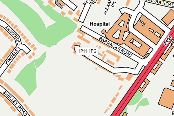HP11 1FG map - OS OpenMap – Local (Ordnance Survey) HP11 1FG map - OS OpenMap – Local (Ordnance Survey)