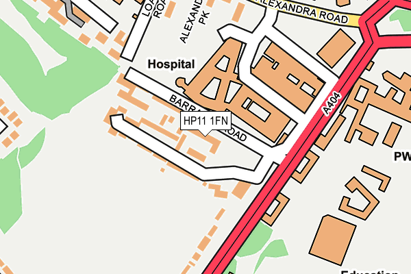 HP11 1FN map - OS OpenMap – Local (Ordnance Survey) HP11 1FN map - OS OpenMap – Local (Ordnance Survey)