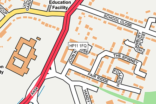HP11 1FQ map - OS OpenMap – Local (Ordnance Survey) HP11 1FQ map - OS OpenMap – Local (Ordnance Survey)