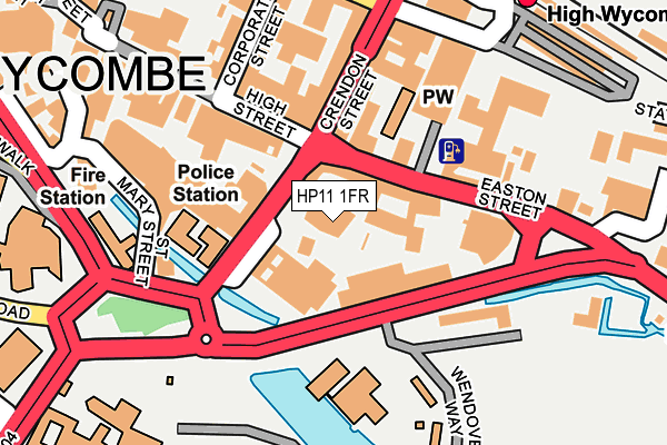 HP11 1FR map - OS OpenMap – Local (Ordnance Survey)