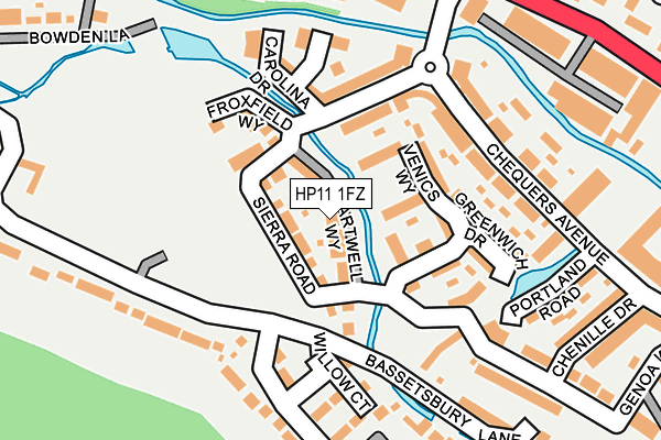 HP11 1FZ map - OS OpenMap – Local (Ordnance Survey) HP11 1FZ map - OS OpenMap – Local (Ordnance Survey)