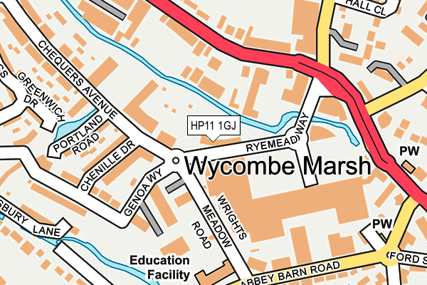HP11 1GJ map - OS OpenMap – Local (Ordnance Survey) HP11 1GJ map - OS OpenMap – Local (Ordnance Survey)