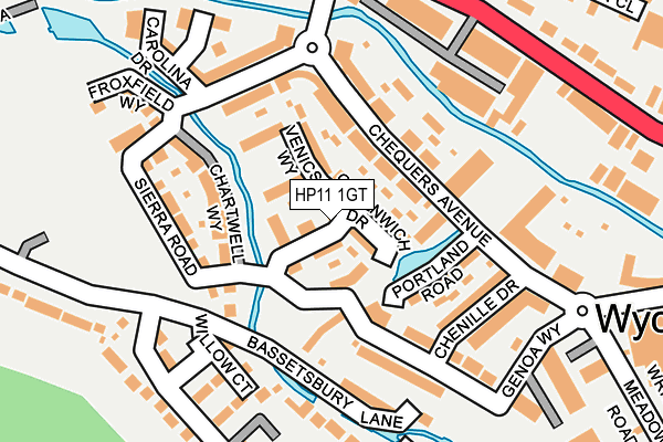 HP11 1GT map - OS OpenMap – Local (Ordnance Survey) HP11 1GT map - OS OpenMap – Local (Ordnance Survey)