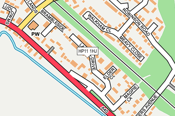 HP11 1HJ map - OS OpenMap – Local (Ordnance Survey)