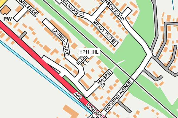 HP11 1HL map - OS OpenMap – Local (Ordnance Survey)