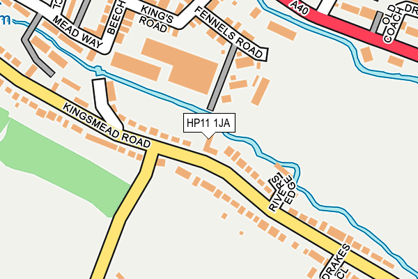 HP11 1JA map - OS OpenMap – Local (Ordnance Survey) HP11 1JA map - OS OpenMap – Local (Ordnance Survey)