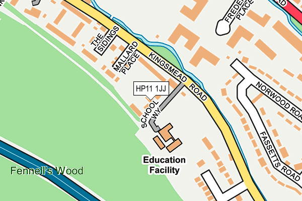 HP11 1JJ map - OS OpenMap – Local (Ordnance Survey)