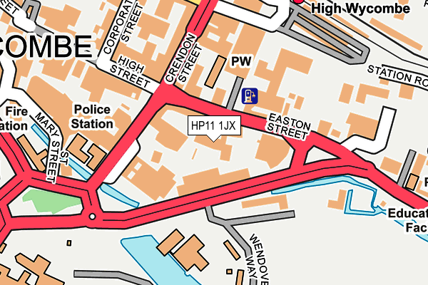 HP11 1JX map - OS OpenMap – Local (Ordnance Survey) HP11 1JX map - OS OpenMap – Local (Ordnance Survey)