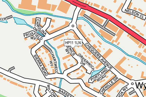 HP11 1LN map - OS OpenMap – Local (Ordnance Survey) HP11 1LN map - OS OpenMap – Local (Ordnance Survey)
