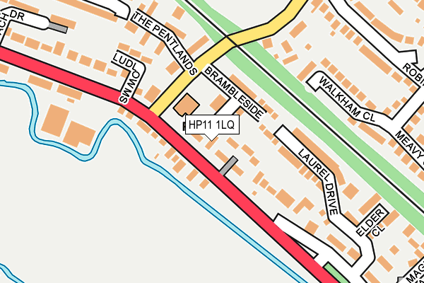 HP11 1LQ map - OS OpenMap – Local (Ordnance Survey)