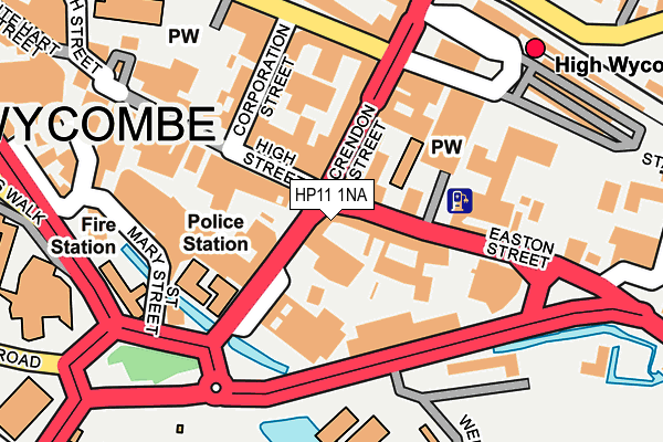 HP11 1NA map - OS OpenMap – Local (Ordnance Survey) HP11 1NA map - OS OpenMap – Local (Ordnance Survey)