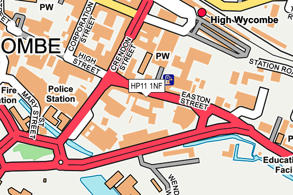 HP11 1NF map - OS OpenMap – Local (Ordnance Survey) HP11 1NF map - OS OpenMap – Local (Ordnance Survey)
