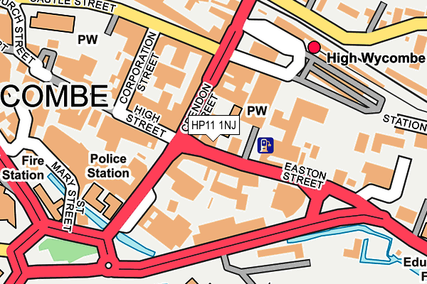 HP11 1NJ map - OS OpenMap – Local (Ordnance Survey) HP11 1NJ map - OS OpenMap – Local (Ordnance Survey)