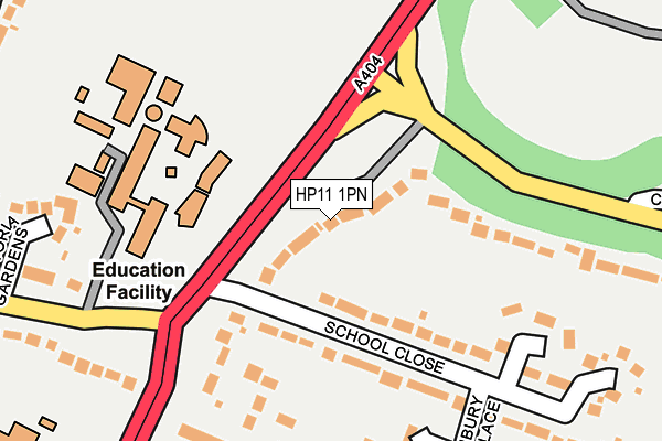 HP11 1PN map - OS OpenMap – Local (Ordnance Survey)