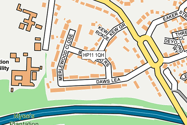 HP11 1QH map - OS OpenMap – Local (Ordnance Survey) HP11 1QH map - OS OpenMap – Local (Ordnance Survey)