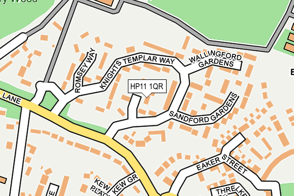 HP11 1QR map - OS OpenMap – Local (Ordnance Survey) HP11 1QR map - OS OpenMap – Local (Ordnance Survey)