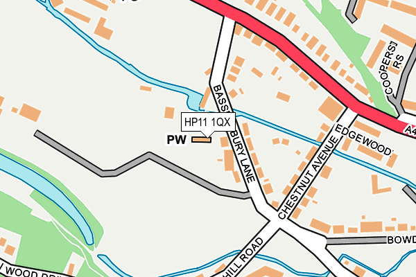 HP11 1QX map - OS OpenMap – Local (Ordnance Survey)