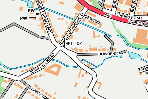 HP11 1QY map - OS OpenMap – Local (Ordnance Survey)