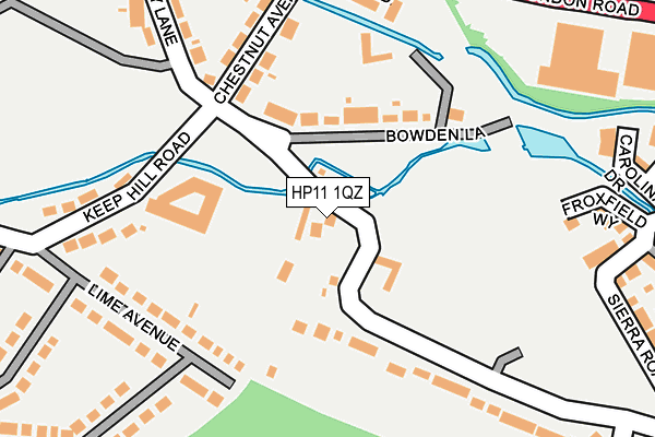 HP11 1QZ map - OS OpenMap – Local (Ordnance Survey)