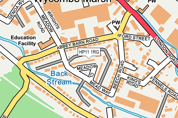 HP11 1RG map - OS OpenMap – Local (Ordnance Survey)