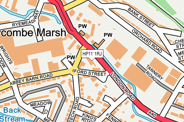 HP11 1RJ map - OS OpenMap – Local (Ordnance Survey)
