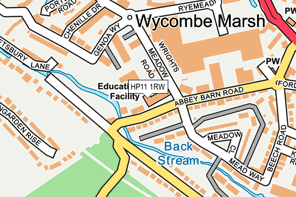 HP11 1RW map - OS OpenMap – Local (Ordnance Survey) HP11 1RW map - OS OpenMap – Local (Ordnance Survey)