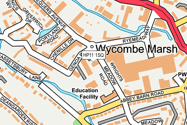 HP11 1SQ map - OS OpenMap – Local (Ordnance Survey) HP11 1SQ map - OS OpenMap – Local (Ordnance Survey)