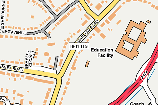 HP11 1TG map - OS OpenMap – Local (Ordnance Survey) HP11 1TG map - OS OpenMap – Local (Ordnance Survey)