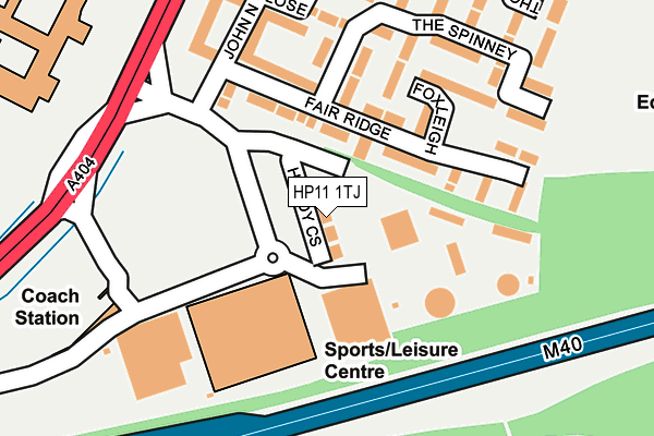 HP11 1TJ map - OS OpenMap – Local (Ordnance Survey)
