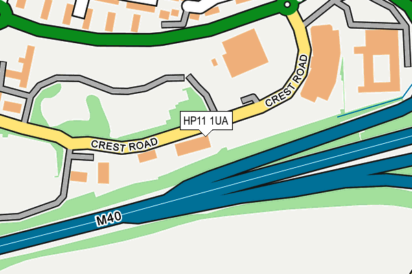 HP11 1UA map - OS OpenMap – Local (Ordnance Survey)