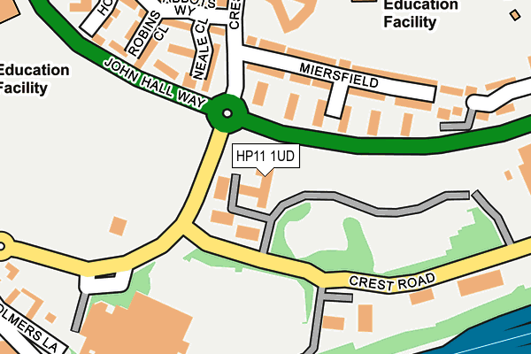 HP11 1UD map - OS OpenMap – Local (Ordnance Survey) HP11 1UD map - OS OpenMap – Local (Ordnance Survey)