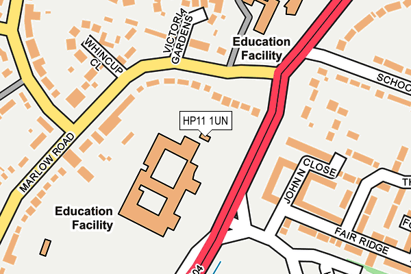 HP11 1UN map - OS OpenMap – Local (Ordnance Survey) HP11 1UN map - OS OpenMap – Local (Ordnance Survey)
