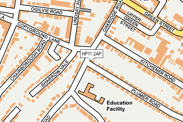 HP11 2AP map - OS OpenMap – Local (Ordnance Survey) HP11 2AP map - OS OpenMap – Local (Ordnance Survey)