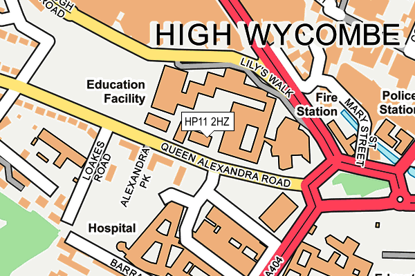 HP11 2HZ map - OS OpenMap – Local (Ordnance Survey) HP11 2HZ map - OS OpenMap – Local (Ordnance Survey)