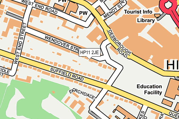 HP11 2JE map - OS OpenMap – Local (Ordnance Survey) HP11 2JE map - OS OpenMap – Local (Ordnance Survey)
