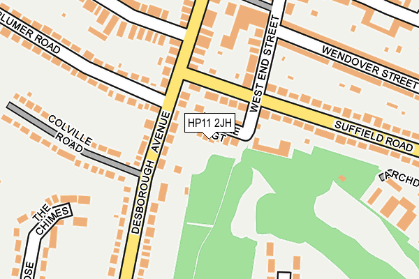 HP11 2JH map - OS OpenMap – Local (Ordnance Survey) HP11 2JH map - OS OpenMap – Local (Ordnance Survey)