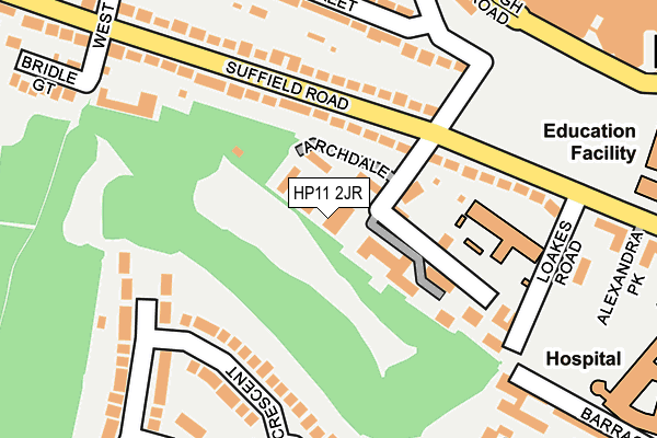 HP11 2JR map - OS OpenMap – Local (Ordnance Survey) HP11 2JR map - OS OpenMap – Local (Ordnance Survey)