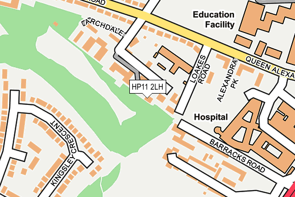 HP11 2LH map - OS OpenMap – Local (Ordnance Survey) HP11 2LH map - OS OpenMap – Local (Ordnance Survey)