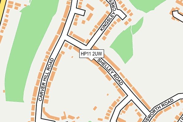 HP11 2UW map - OS OpenMap – Local (Ordnance Survey)