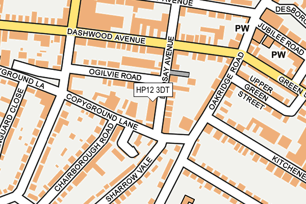 HP12 3DT map - OS OpenMap – Local (Ordnance Survey) HP12 3DT map - OS OpenMap – Local (Ordnance Survey)