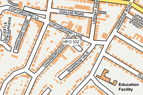 HP12 3GZ map - OS OpenMap – Local (Ordnance Survey) HP12 3GZ map - OS OpenMap – Local (Ordnance Survey)