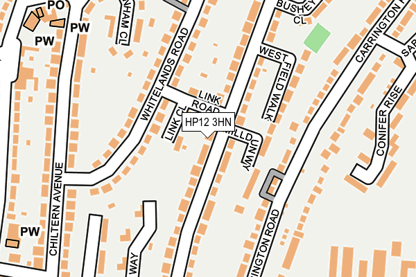 HP12 3HN map - OS OpenMap – Local (Ordnance Survey)